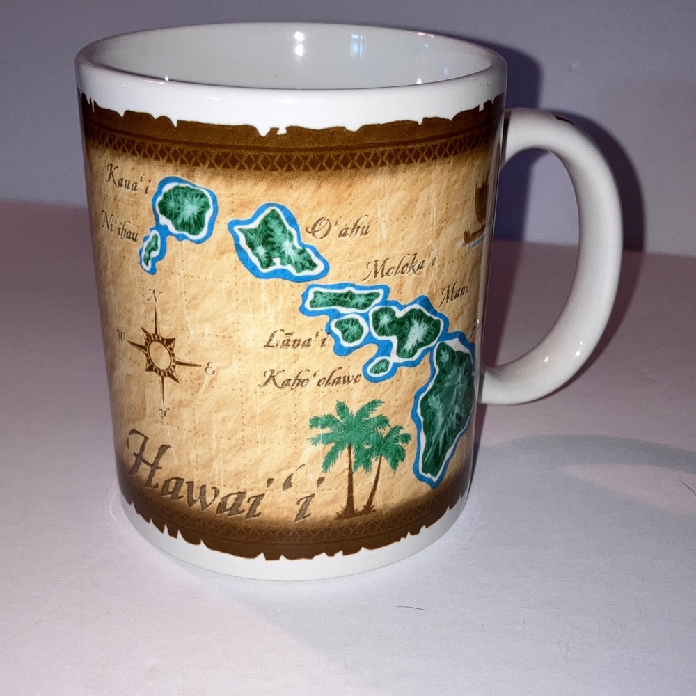 Old Hawai'i Map Ceramic Mug